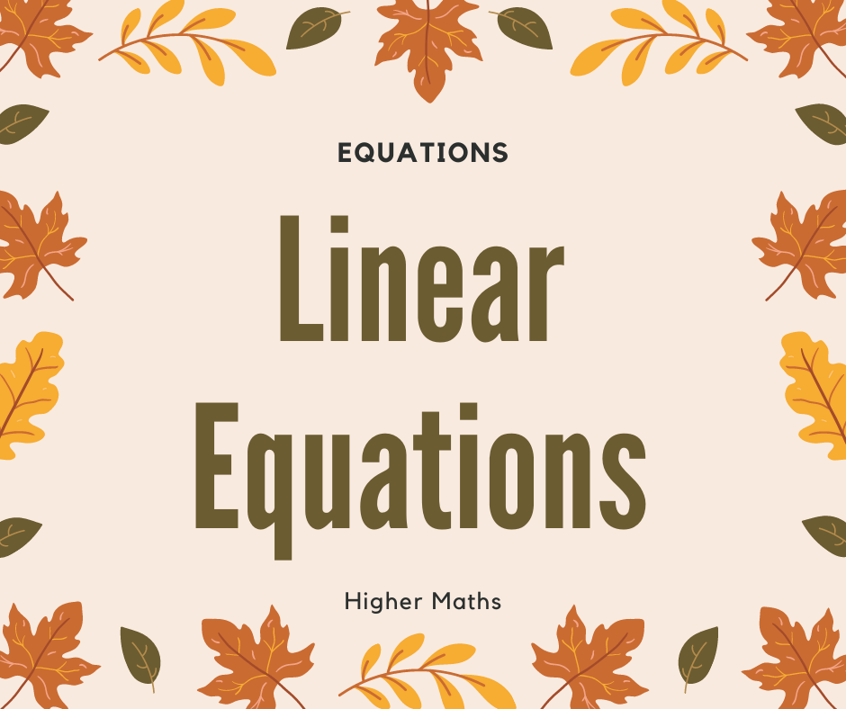 Linear Equations in Hindi
